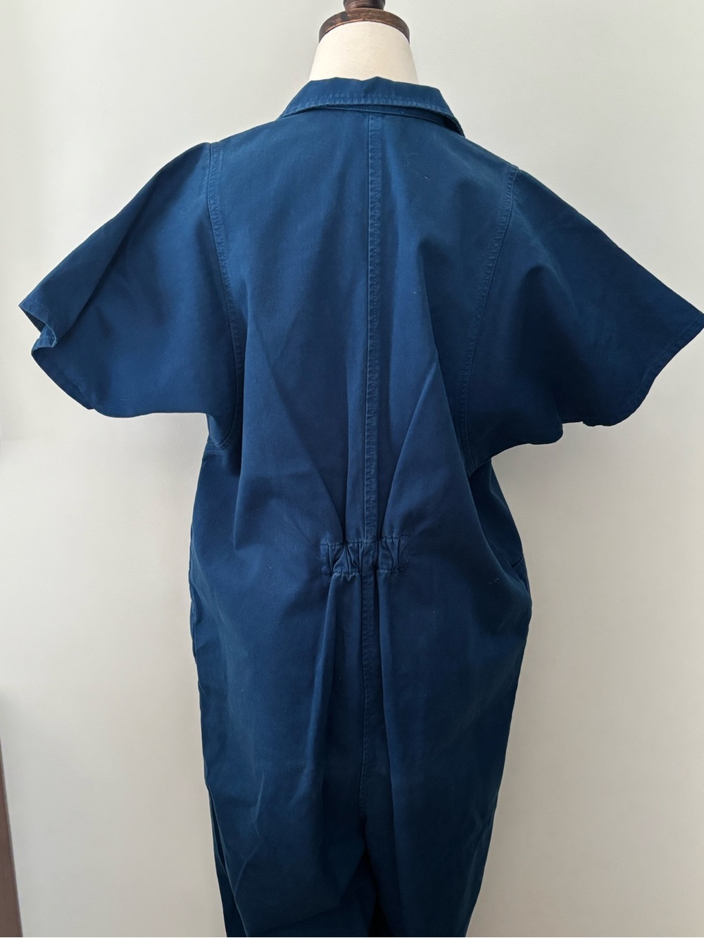 Rachel Comey Cobalt Blue  Zip-Front Short-Sleeve Jumpsuit Size 4 - Picture 5 of 9